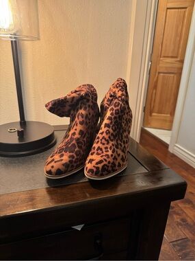 Corkys Leopard Print slouchy Women’s Ankle Boots - Brown